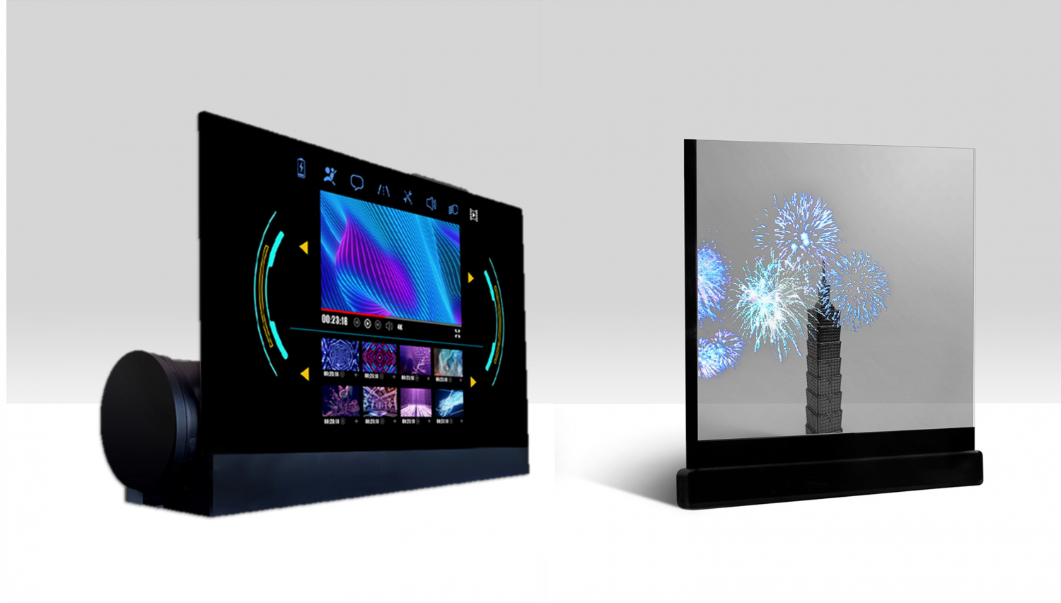 可卷式、折迭性、高透明